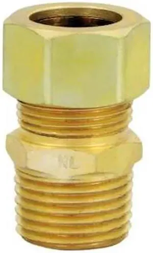 EVERFLOW C68R-5812-NL 5/8" O.D. COMP x 1/2" MIP Reducing Adapter Pipe Fitting,