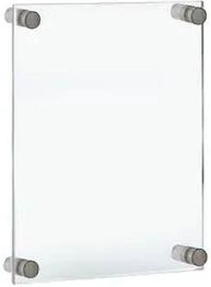 AZAR DISPLAYS 105506 Standoff Sign Holder: 8.5"x14" Graphic Size.Overall AZAR DISPLAYS 105506 Standoff Sign Holder: 8.5"x14" Graphic Size.Overall