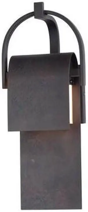 MAXIM 55594RF Laredo 1-Light 7" Wide Rustic Forge Outdoor Wall Sconce