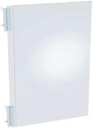 AZAR DISPLAYS 103308 Two-Sided Acrylic Sign Holder W/ Pegboard Grippers 11"W x