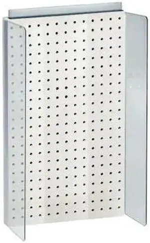 AZAR DISPLAYS 700355-WHT 13.5"W x 22"H Pegboard Powerwing Display