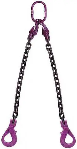 US CARGO CONTROL 932G100DOSLA-20 9/32" x 20',Adjustable 2Leg Chain Sling w/
