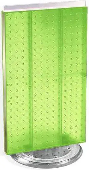 AZAR DISPLAYS 700513-GRE Revolving 13.5"W x 22"H Pegboard Counter Display