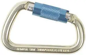 GEMTOR 5107 Carabiner, Auto-Lock, 4-3/8" Length, 3/4" Gate Opening, Aluminum,