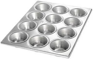 CHICAGO METALLIC 46120 Muffin Pan,12 Moulds