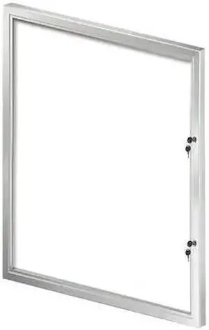 AZAR DISPLAYS 300219 Enclosed Message Board, 33" W, 42.32" H, Aluminum