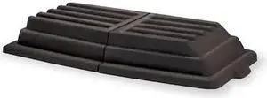 RUBBERMAID FG102800BLA Tilt Truck Lid,Black,Fits 20-1/4 cu. ft.