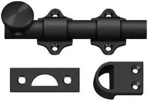 4 in. Heavy Duty Dutch Door Bolt (Paint Black)