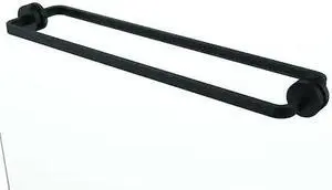 SPEAKMAN SH-2702-MB Vector 24in. Back-to-Back Towel Bar for Glass Shower Door MB