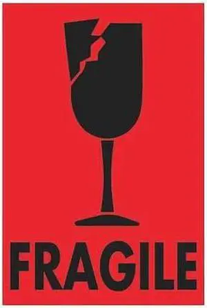 TAPE LOGIC DL1075 Tape Logic® Labels, "Fragile", 2" x 3", Fluorescent Red,