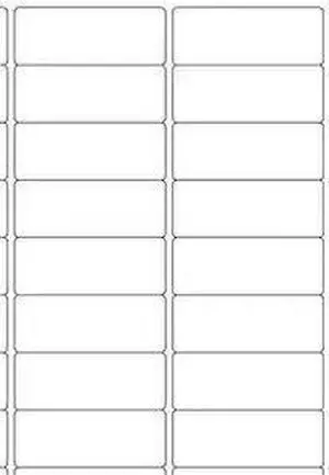 TAPE LOGIC LL289 Tape Logic Blockout Laser Labels, 2 5/8" x 1", Opaque White,