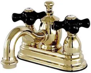 KINGSTON BRASS KS7102PKX KS7102PKX 4" Centerset Bathroom Faucet, Polished Brass
