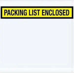TAPE LOGIC PL490 Tape Logic "Packing List Enclosed" Envelopes, 7" x 6" low,