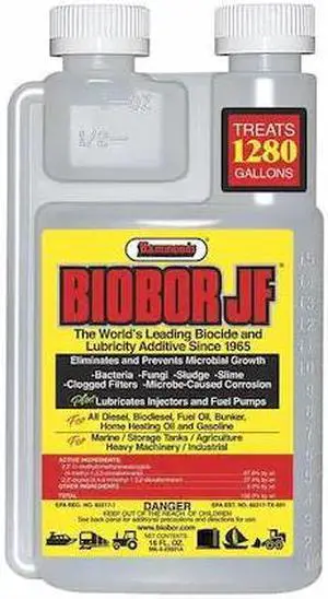 BIOBOR BB16EZ01US-2 Diesel Fuel Additive, Biocide, JF, 16 oz, Jug, Diesel