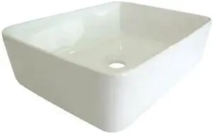 FAUCETURE EV5102 French Vessel Sink, White