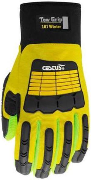 CESTUS 5076-L Winter Impact Gloves, Cotton Palm, Waterproof, Insulated, L