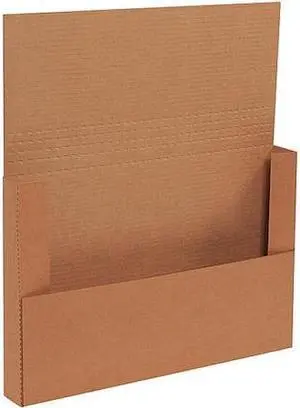PARTNERS BRAND M1482BFK Easy-Fold Mailers, 14 1/8" x 8 5/8" x 2", Kraft,