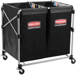 RUBBERMAID COMMERCIAL RUB177 Rubbermaid® Collapsible Basket Truck, (2) 4