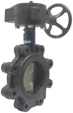 MILWAUKEE VALVE CL323E 6 Butterfly Valve,Lug,6 In,CI,EPDM,Gear