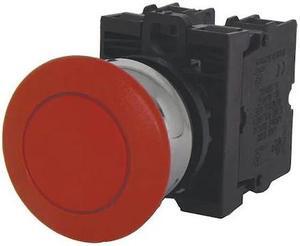 EATON M22M-DRP-R-K11 Non-Illuminated Push Button, 22 mm, 1NO/1NC, Red