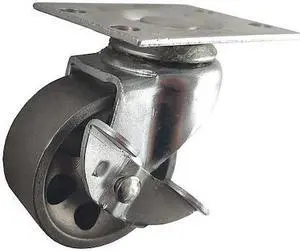 ZORO SELECT 1UKX2 Swivel Plate Castr,Cast Irn,2 in.,125 lb