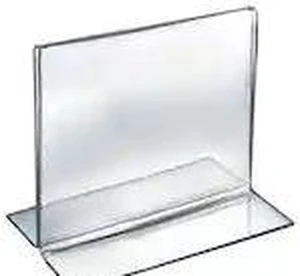 AZAR DISPLAYS 152728 5"W x 5"H Double-Foot Two Sided Sign Holder, PK10 AZAR DISPLAYS 152728 5"W x 5"H Double-Foot Two Sided Sign Holder, PK10