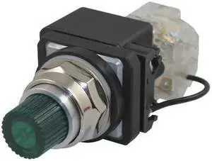 DAYTON 30G408 Pilot Light, LED, 24VAC/DC, 30mm, Chrome, GR