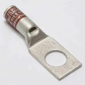BURNDY YA2CL6BOX One-Hole Compression Lug, 2 AWG Max, 1/2 in Stud, Standard