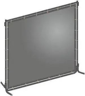 ZORO SELECT 22RN76 Welding Screen, Transparent PVC, 8 ft. W., 6 ft. H., 13