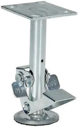 ZORO SELECT FL-LK-8EL Floor Lck,Top Plate,8-3/4 in H,8 in Cstr