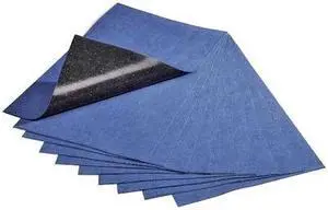 PIG MAT3200 Sorbent Pad, 1 gal, 16 in x 24 in, Universal, Blue, 10 PK