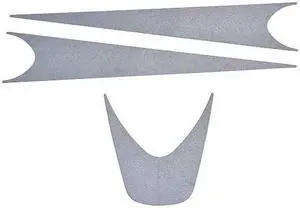 3M H-SR-S Hard Hat Label, For Use With H-700 hard hats, H-800 hard hats Silver,