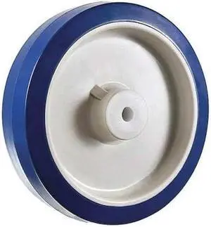 ZORO SELECT 2RZD8 Caster Wheel, 900 lb., 6 D x 2 In., Core Color: White