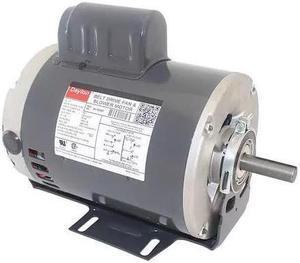 DAYTON 3K199 Capacitor-Start Belt Drive Motor, 1/2 HP, 115/230V AC Voltage, 56