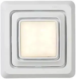 BROAN FG600 LED Lighted Grille,9 3/4In,Plastic,White
