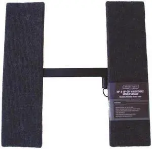 ZORO SELECT STF-1830MDAM Adjustable Dolly,Black,18" Platform L