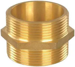 ZORO SELECT 6AKC9 Hex Nipple,MNST,2-1/2 In