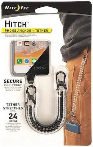 Nite Ize Hitchâ„¢  Phone Anchor + Tether &  MicroLock Black