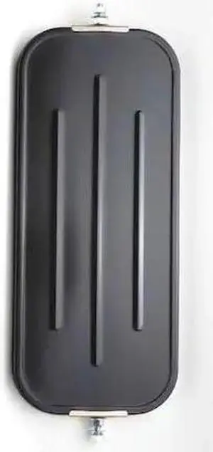 VELVAC 705104 Black Ribbed Back Mirror