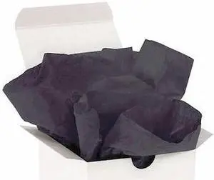 PARTNERS BRAND T1520D Gift Grade Tissue Paper, 15" x 20", Black, PK960