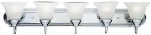 MAXIM LIGHTING 8015MRPC Essentials 5-Light 36" Wide Polished Chrome Vanity Light MAXIM LIGHTING 8015MRPC Essentials 5-Light 36" Wide Polished Chrome Vanity Light