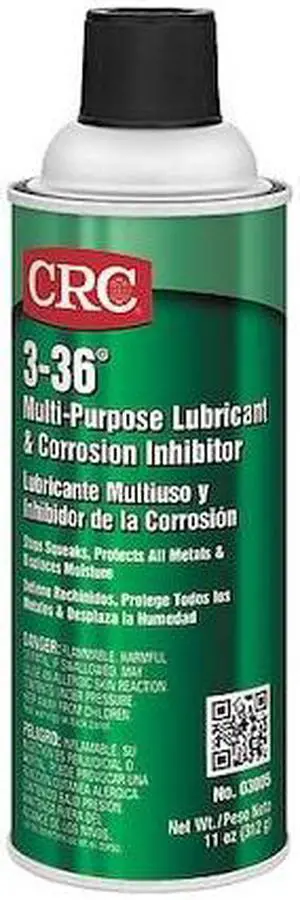 CRC 03005 Multi-Purpose Lubricant and Corrosion Inhibitor, 3-36, -50 to 250