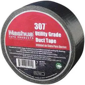NASHUA 307 Duct Tape,48mm x 55m,7 mil,Black