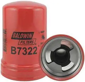 BALDWIN FILTERS B7322 Oil Filter, Spin-On, M92 x 2.5 mm Thread Size, 5 15/16 in