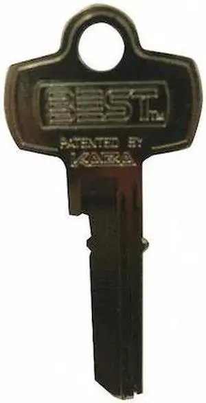 BEST 1AK1B217 Key Blank,BEST Lock,Standard,B2 Keyway