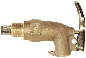 ZORO SELECT 08902 Rigid Safety Faucet,Self-Closing,Brass