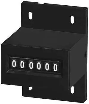 DAYTON 1A188 Counter,6 Digit,Base Mount,115VAC