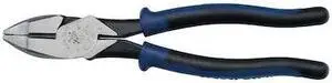 KLEIN TOOLS J2138NE 8 13/16 in Journeyman(TM) Linemans Plier High Leverage,