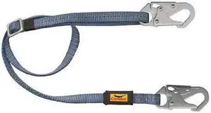 CONDOR 45J293 Positioning Lanyard, Adjustable Length Restraint Lanyard, 4 ft to