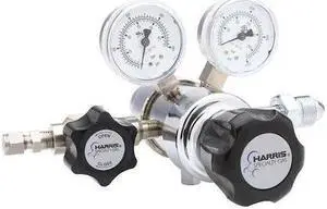 HARRIS KH1060 High Purity Gas Regulator, Argon, Helium, Nitrogen, Two Stage,